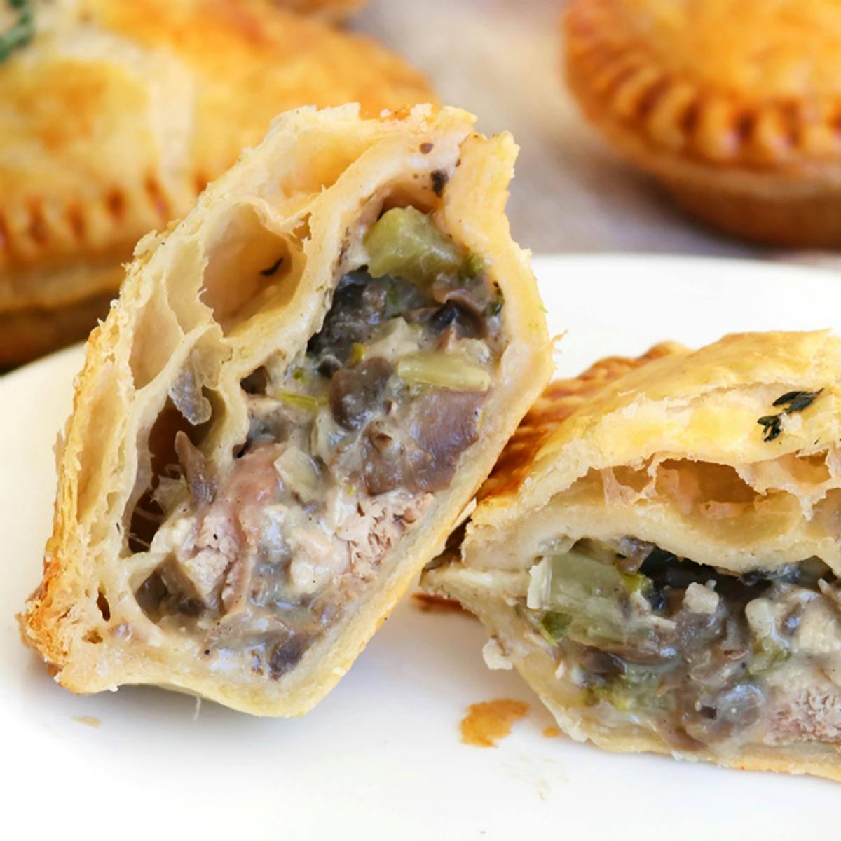 Chicken And Mushroom Hand Pie Chicken & Mushroom Hand Pies by Panbury's Double Crust Hand Pies